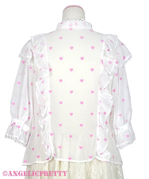 Petit Heart Blouse (2021) by Angelic Pretty