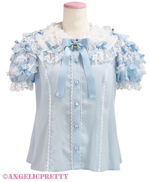 Airy Frill Short Sleeve Blouse by Angelic Pretty
