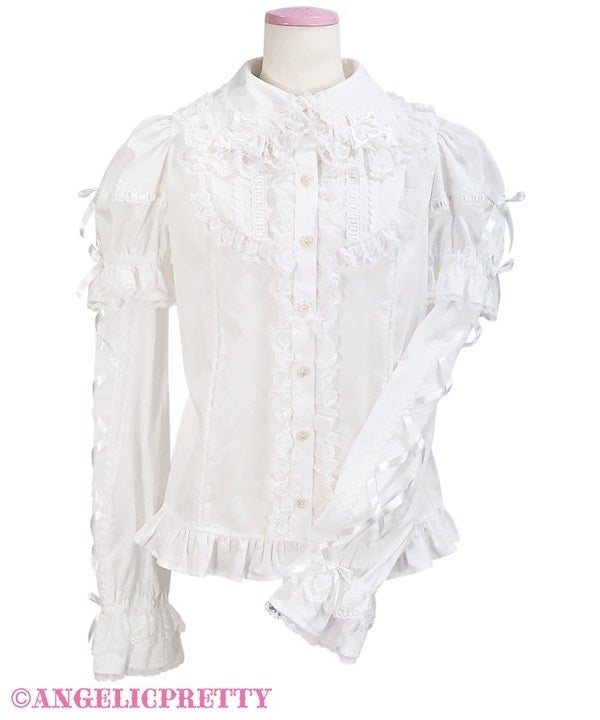 Dress-up Lace Detachable Sleeves Blouse by Angelic Pretty