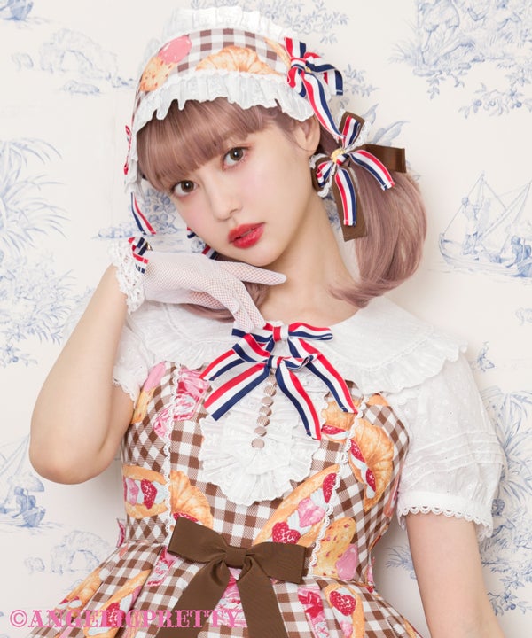Strawberry Bread Bakery Headdress by Angelic Pretty