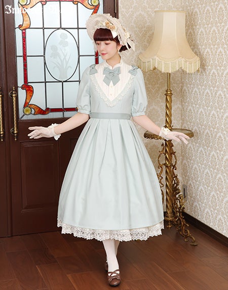 innocent world/トリプルリボンワンピースM Stand Collar Triple Ribbon OP by Innocent World