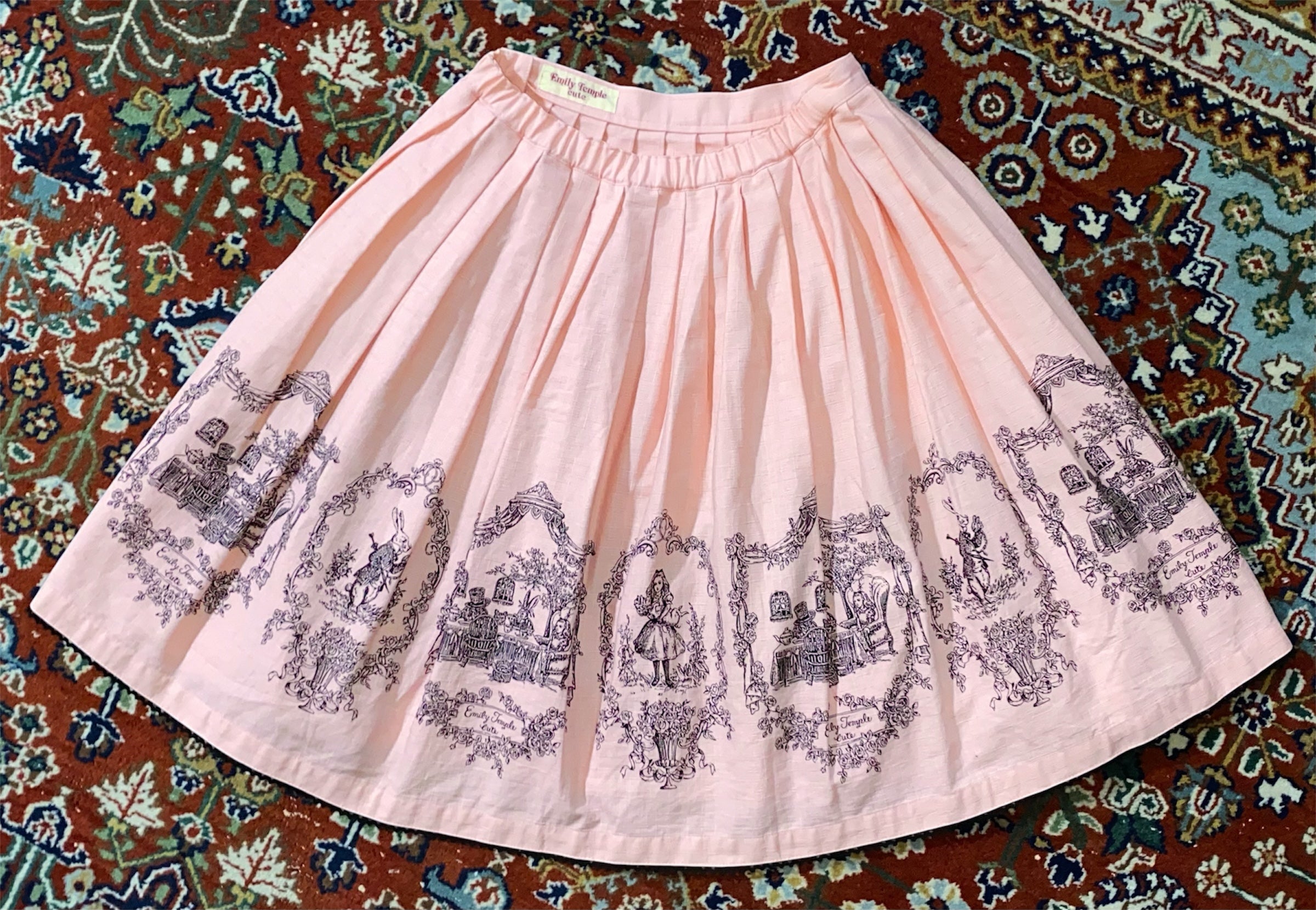 Alice Print Skirt (2003) by Emily Temple Cute