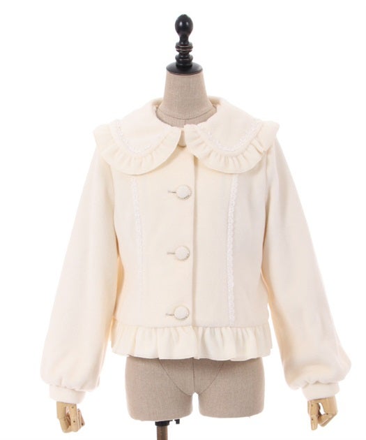 Kawaii - Back Frill Short Coat by Axes Femme
