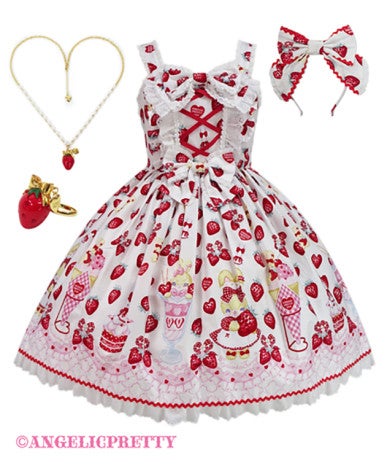 Lyrical Bunny Parlor JSK リリカル　カチューシャセット Lyrical Bunny Parlor JSK Set by Angelic Pretty