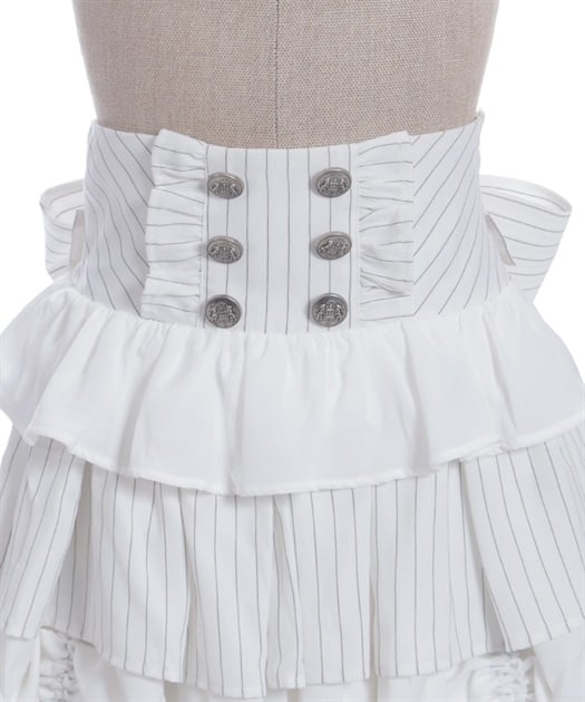 Chalmiere ~ Striped Frill Skirt by Axes Femme
