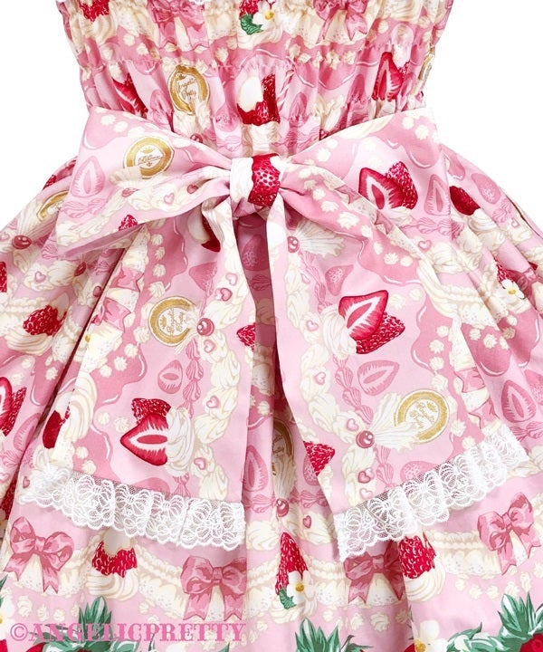 Melty Berry Princess Shirring JSK by Angelic Pretty