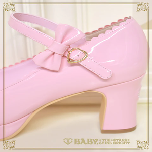 Princess Drop Embroidered Enamel Dolly Shoes by Baby, the Stars