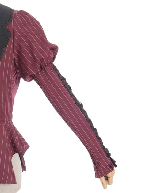 Chalmiere ~ Striped Lace-Up Jacket by Axes Femme
