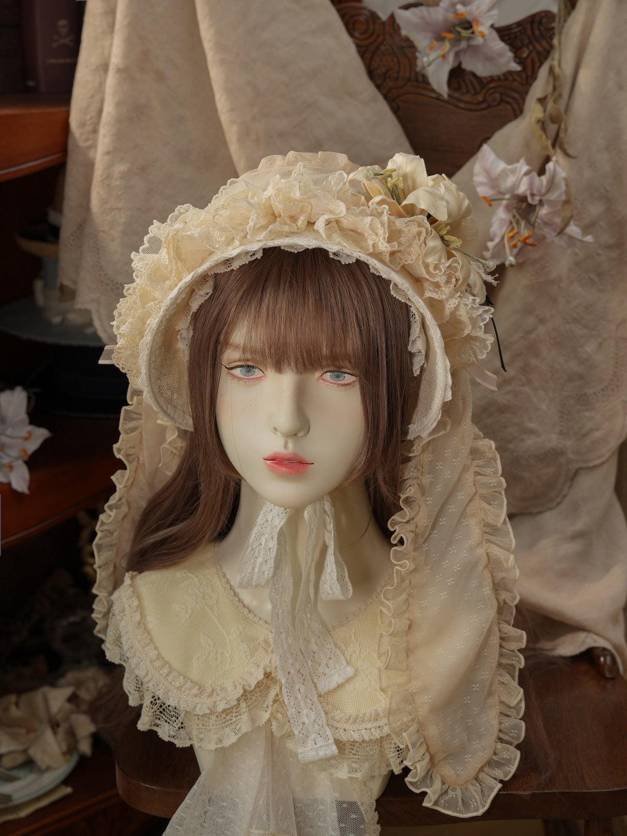 Hoshibako Works ~ Summer Alice Soft Bonnet by Chinese Indie Brand