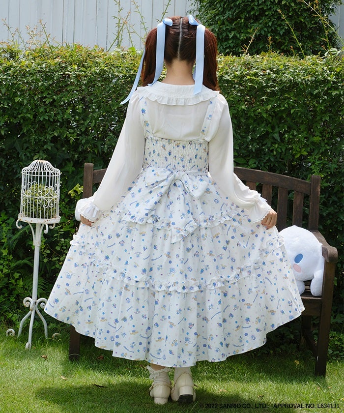 axes femme♡Kawaiiシナモロールジャンスカ♡サンリオコラボロリータ Kawaii - Cinnamoroll JSK by Axes Femme