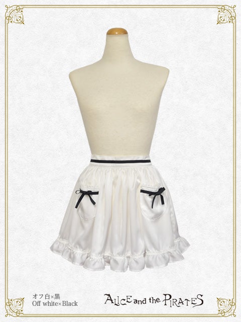 ALICE and the PIRATES エプロン オフ白 Bitter Sweet Alice Apron by Alice and the Pirates