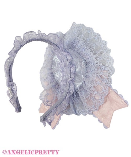 Princessリボンデコレーションカチューシャ ピンク Princess Ribbon Decoration Headband by Angelic Pretty