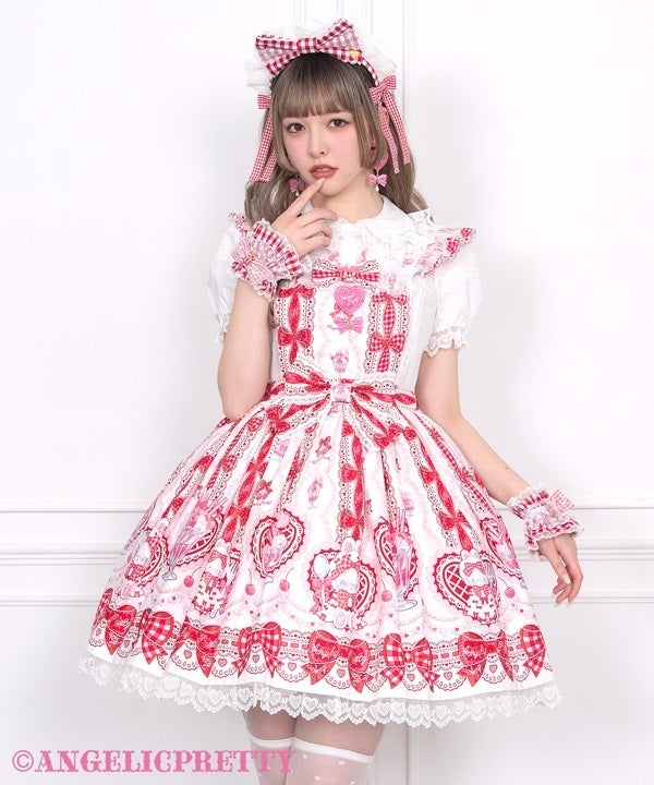 【専用ページ】Tiffany様　Bunny Ribbon Parfaiteria Bunny Ribbon Parfaiteria Apron Style Skirt by Angelic Pretty
