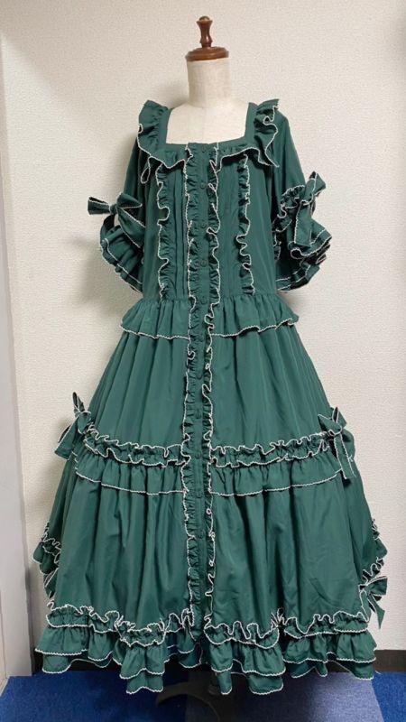 Square Neck Frill OP (Pico Frill) (2022 Fall) by Physical Drop