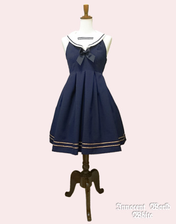 Innocent World White ~ Sailor High Waist JSK by Innocent World
