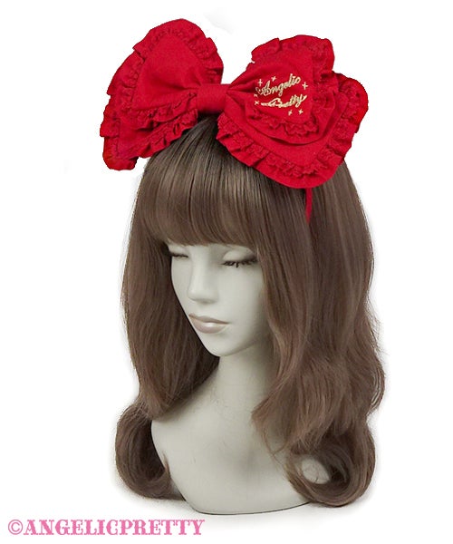 Cute Frilled Head Bow by Angelic Pretty