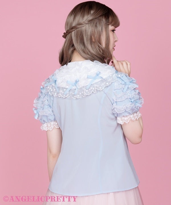 Airy Frill Short Sleeve Blouse by Angelic Pretty