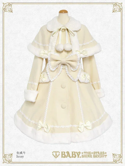 Ribbon Milky Coat [build to order] by Baby, the Stars Shine Bright