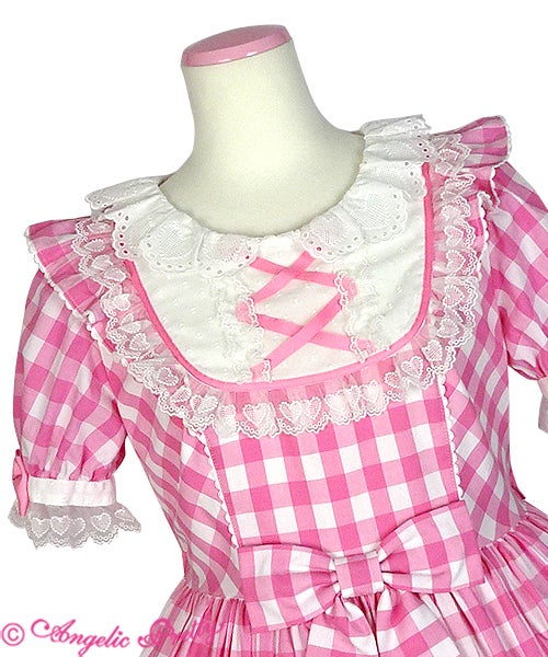 Osumashi Doll Gingham OP by Angelic Pretty