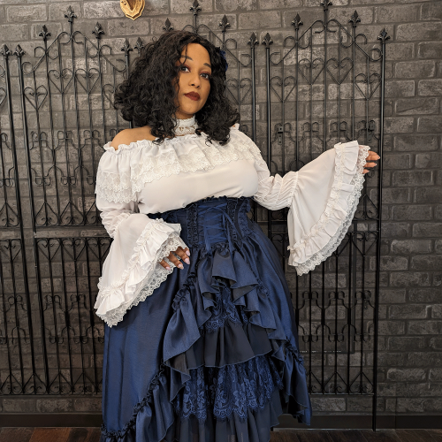 トップス ATELIER PIERROT princess sleeve blouse Shirring Princess Sleeve Blouse (Plus Size) by Atelier Pierrot