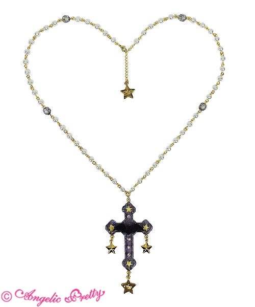 Dream Bat Cross Necklace by Angelic Pretty