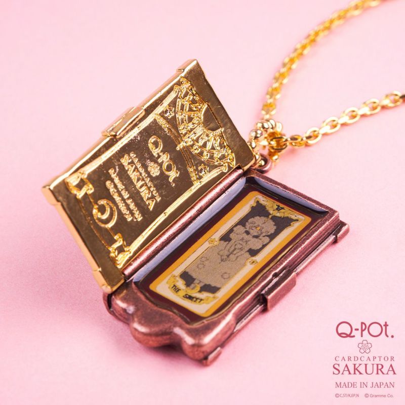 Q-pot. × カードキャプターさくら さくらのさくらカードブック ネックレス Sakura's Book of the Clow Cards Necklace 【Q-pot. × Cardcaptor