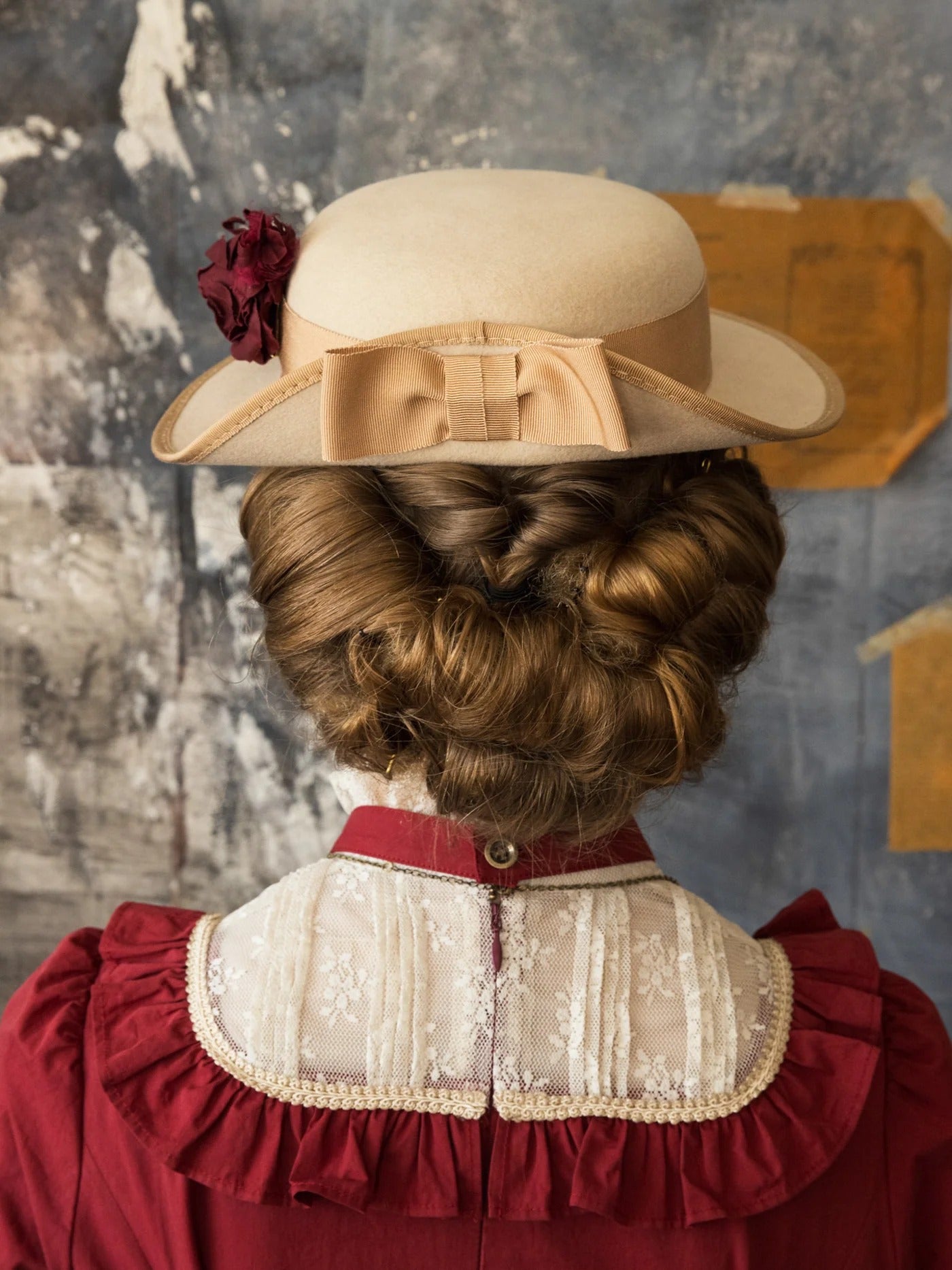 Elegant Ribbon Canotier (2025) by Victorian Maiden