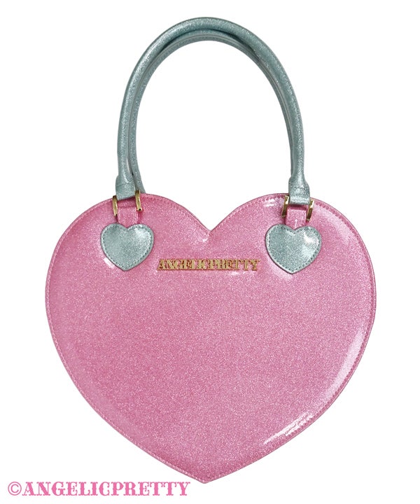Glitter Love Heart Tote Bag (2022) by Angelic Pretty