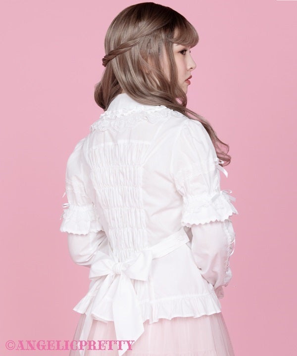 Dress-up Lace Detachable Sleeves Blouse by Angelic Pretty