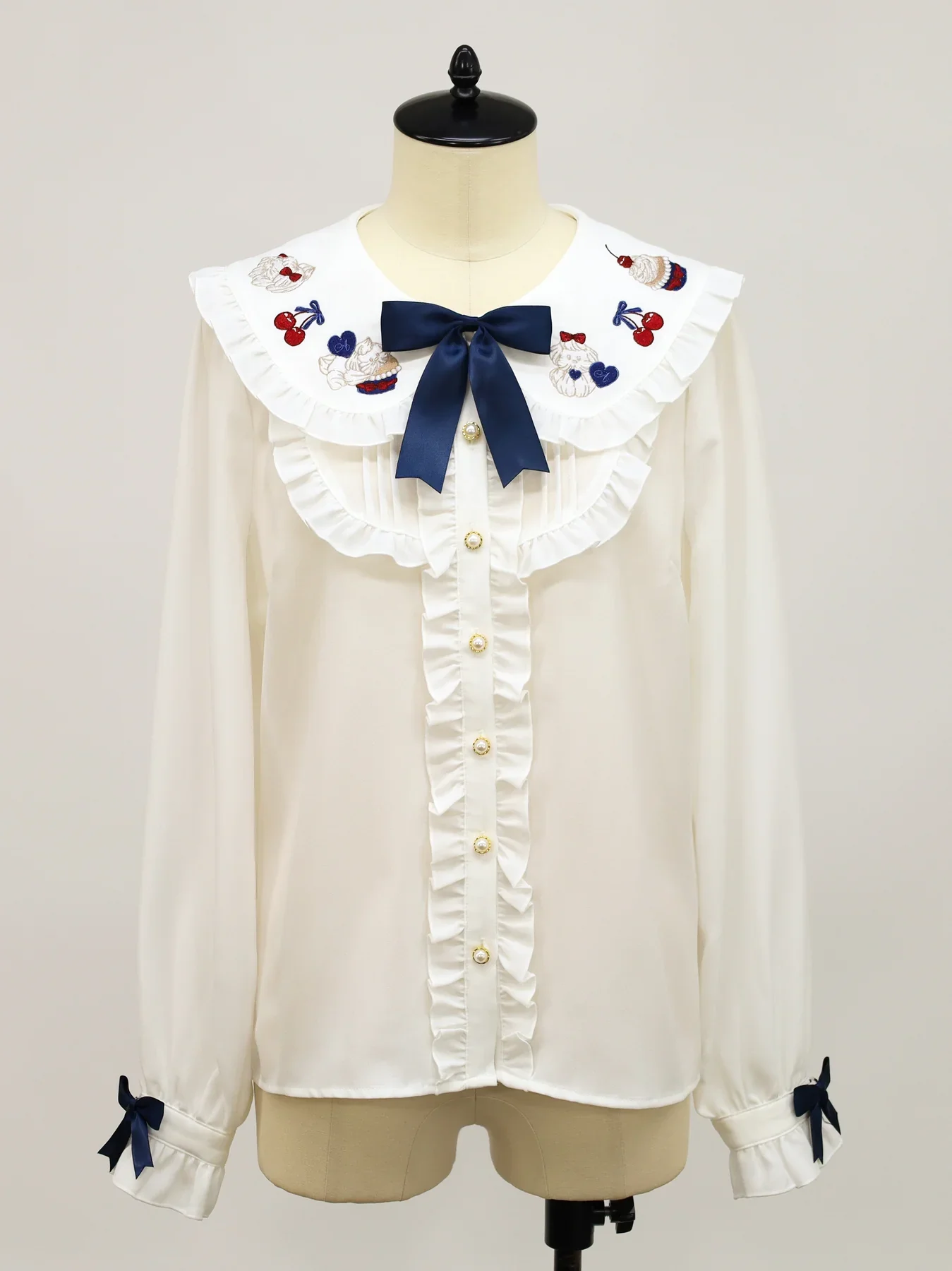 Amavel ~ Sweet Whip Ruffled Blouse by Offbrand