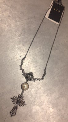 Crown and Cross Charm Necklace by Black Peace Now