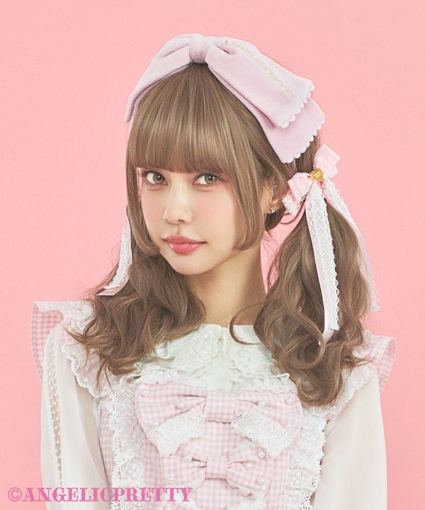 Velvet Doll Head Bow by Angelic Pretty