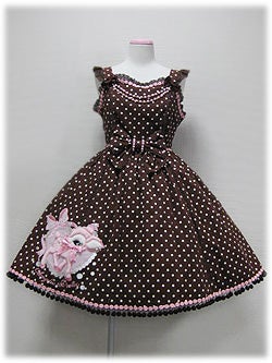 Polka Dot Milky-chan Applique JSK by Angelic Pretty