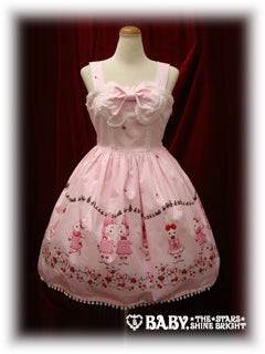 Milk-chan and Snow Strawberry Ribbon JSK by Baby, the Stars Shine