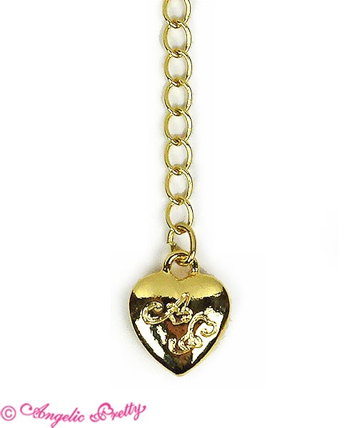 Deco Heart Necklace (2020 2nd Release) by Angelic Pretty