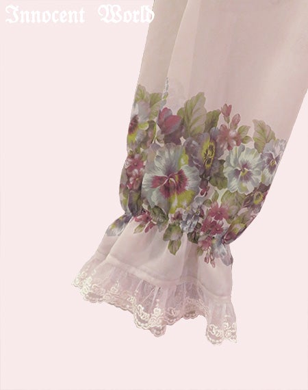 Antique Pansy Chiffon OP by Innocent World