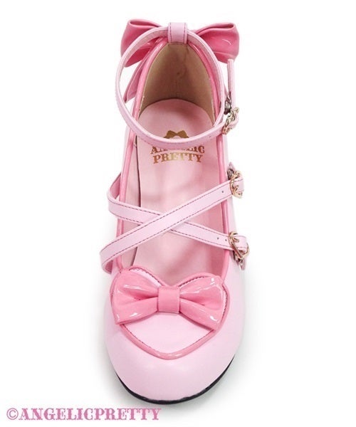 Angelic Pretty LOVE Heartシューズ ピンク L・O・V・E Heart Shoes by Angelic Pretty