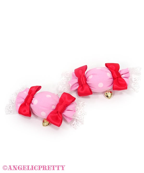 Angelic Pretty Candy Popクリップ　赤　ピンク Candy Pop Clip Set by Angelic Pretty