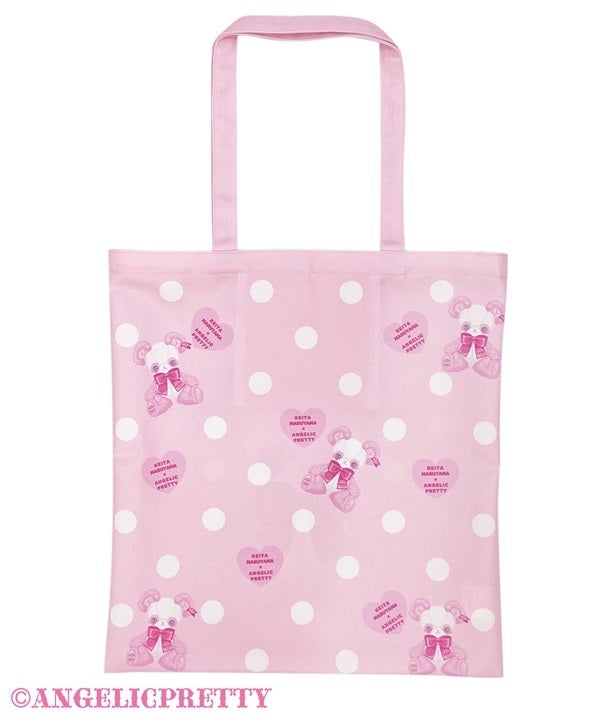 Angelic Pretty ケイタマルヤマ コラボパンダ ピンク MTO] Charming Keita Panda Tote Bag [Angelic Pretty x KEITAMARUYAMA