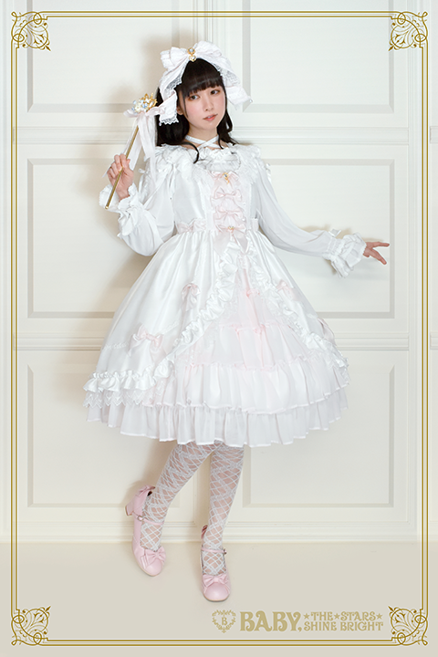 BABY THE STARS Princess Manonジャンパースカート 白 Princess Manon JSK by Baby, the Stars Shine Bright
