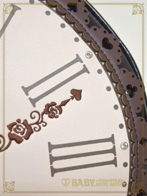 BABY,THE アリスの大きな時計バッグ 白 Alice's Big Clock Bag (2018