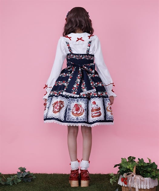 Chalmiere ベイクドベリーJSK ブラウン Chalmiere ~ Baked Berry JSK Set by Axes Femme