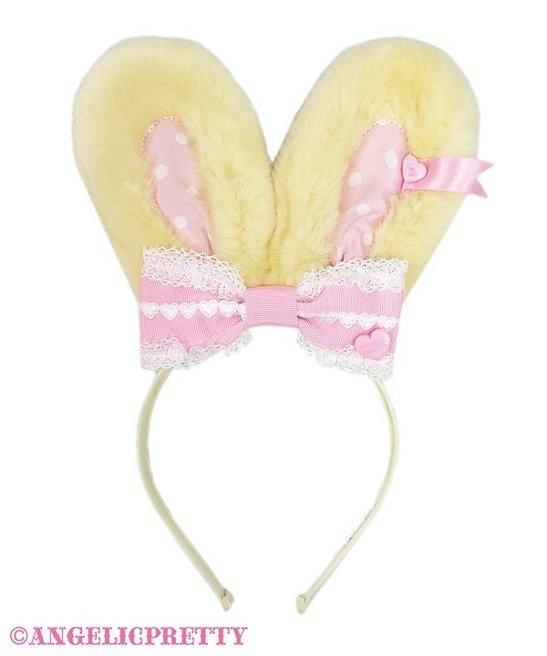 Heart Lyrical Bunny Headband by Angelic Pretty