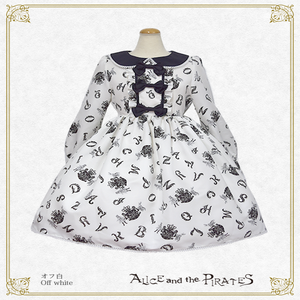 アリスとアルファベットの迷宮柄ワンピース Alice and the Alphabet Labyrinth OP by Alice and the Pirates