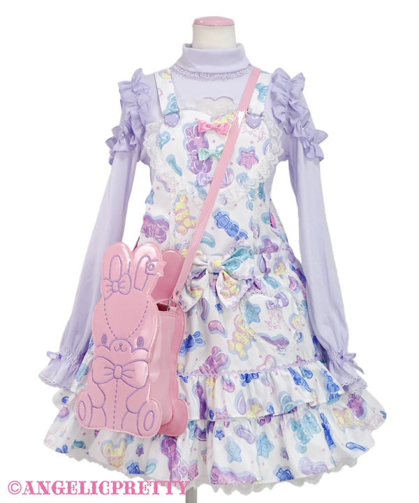 Jelly Candy Lyrical Bunny Shoulder Bag by Angelic Pretty