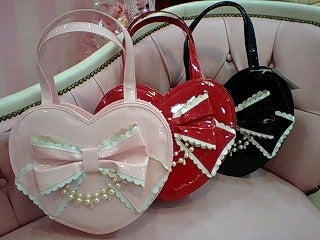 Heart Enamel Bag by Angelic Pretty