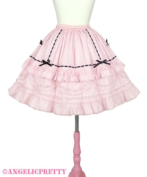 Heart Bib Skirt (Plain) by Angelic Pretty