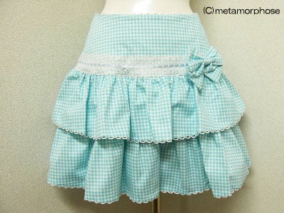 Double Frill Skirt with Ribbon by Metamorphose Temps de Fille
