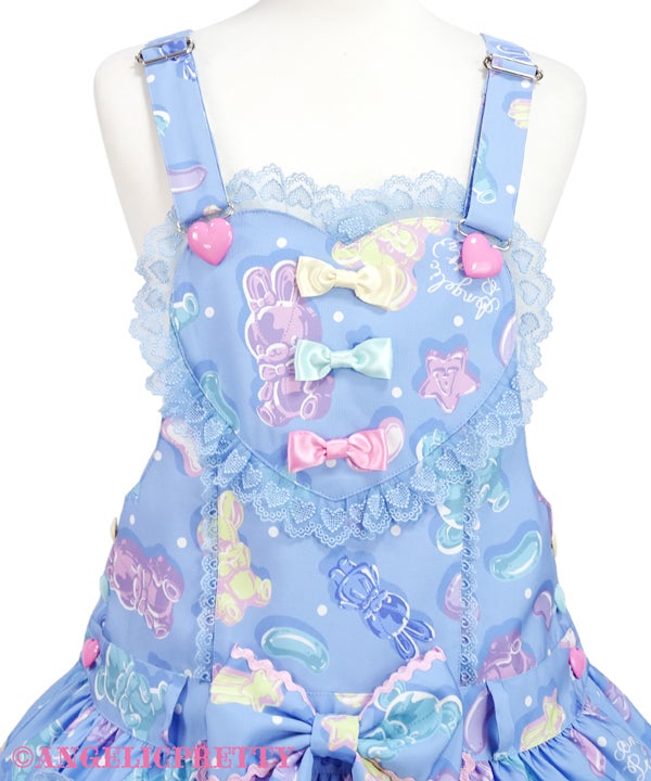 Angelic Pretty Jelly Candy Toys サロペット Jelly Candy Toys Heart Salopette by Angelic Pretty