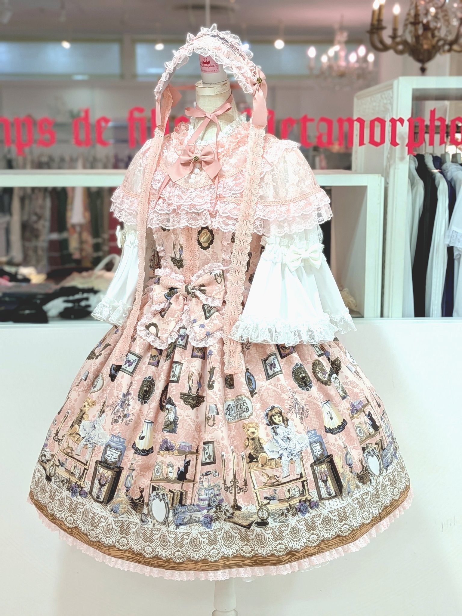 アンティーク キルトドレスデン⑦ Antique Collection Lace Bustle JSK by Metamorphose Temps de Fille